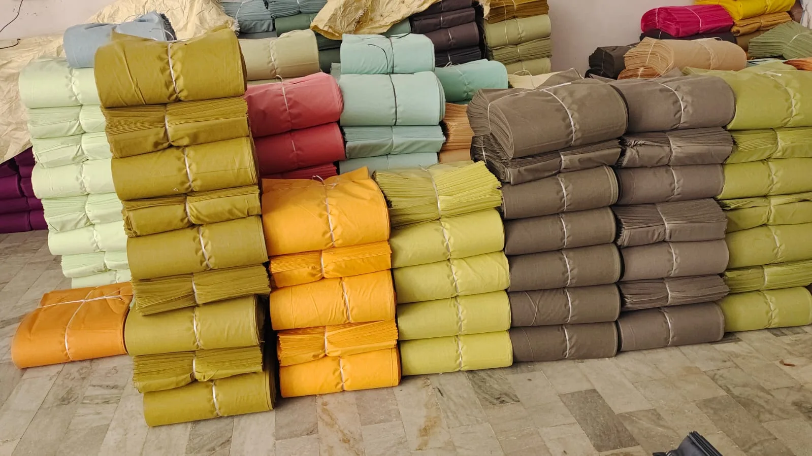 Pali Mills fabric stock in multiple colours