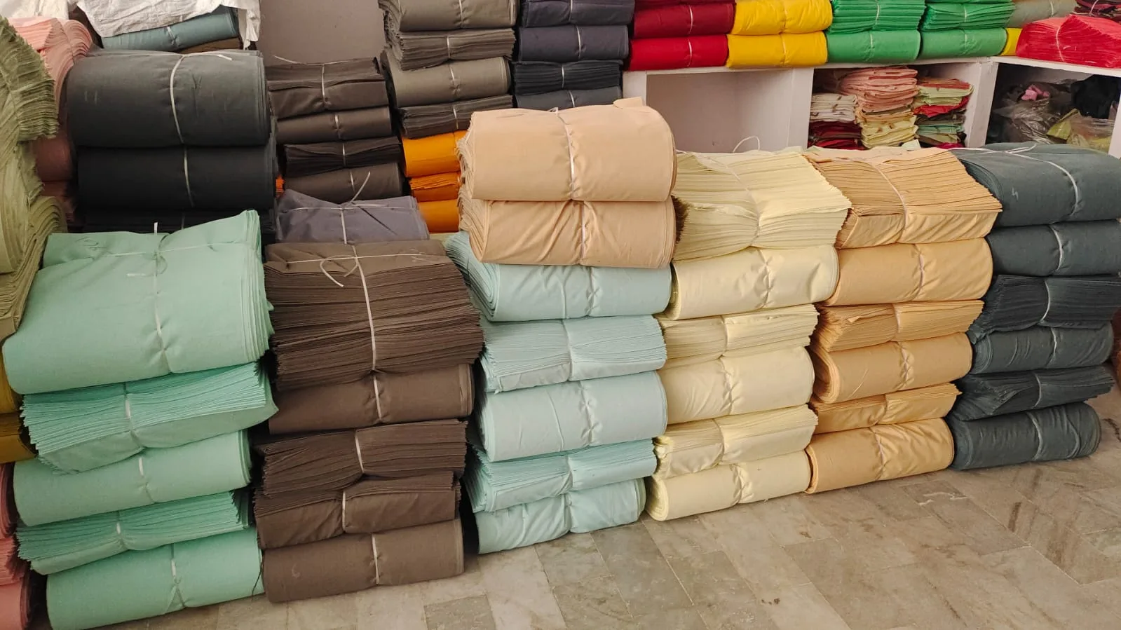 Pali Mills factory and fabric stock photo 5