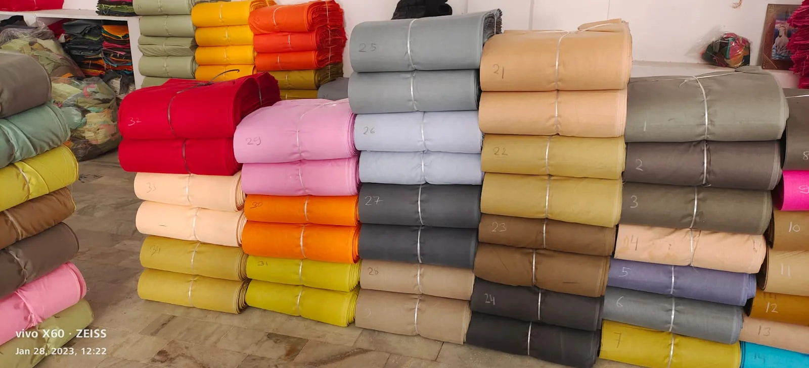 Pali Mills factory and fabric stock photo 12